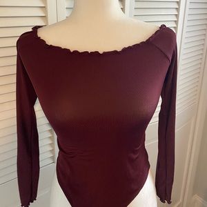 off the shoulder bodysuit